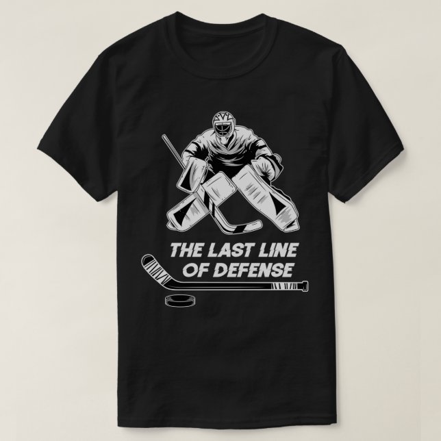 Camiseta Equipe do Jogador do Ice Hockey Goalie Funny Keepe (Frente do Design)