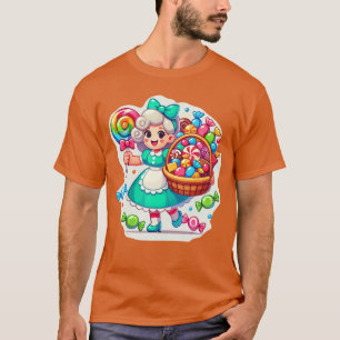 Camiseta Equipe do Jogo Gigante Candy Land Fantasias Candy