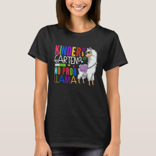 Camiseta Equipe do Lhama Sem Problema do Jardim de Infância