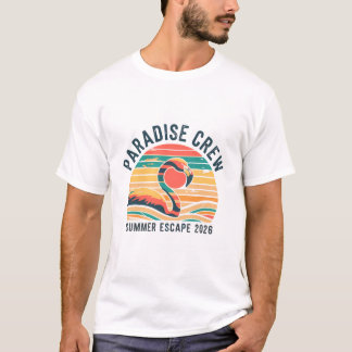 Camiseta Equipe do Paraíso Retro Fuga de Verão 2026 Flaming