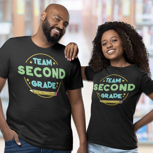 Camiseta Equipe do segundo ano de volta ao professor