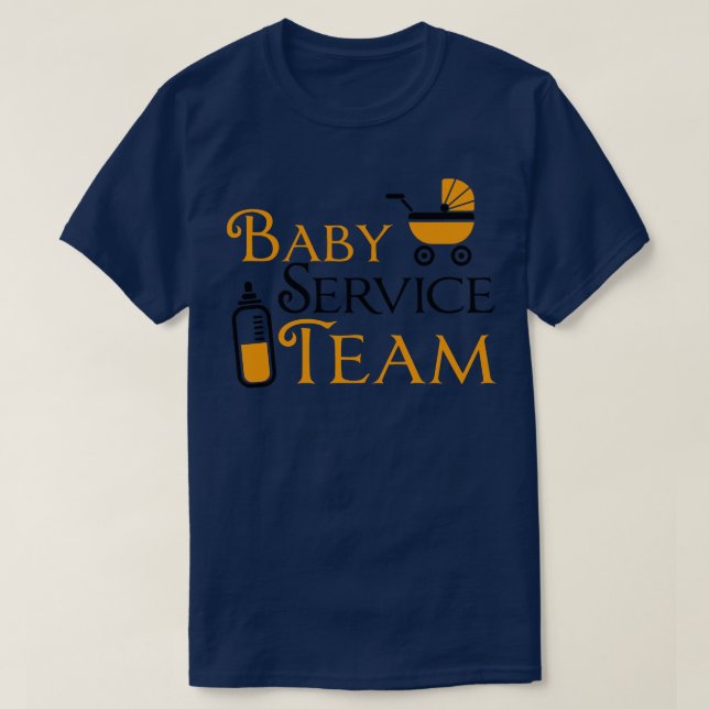 Camiseta Equipe do Serviço Baby (Frente do Design)