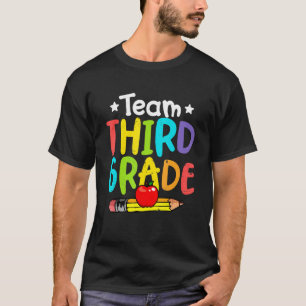 Camiseta Equipe do terceiro ano de volta à escola, garoto d