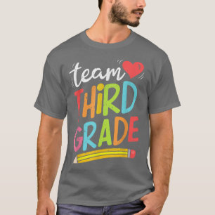 Camiseta Equipe do terceiro ano de volta à escola, professo