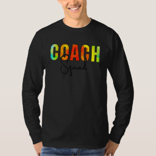 Camiseta Equipe do Treinador Dia de Apreciação Tie Dye Olá