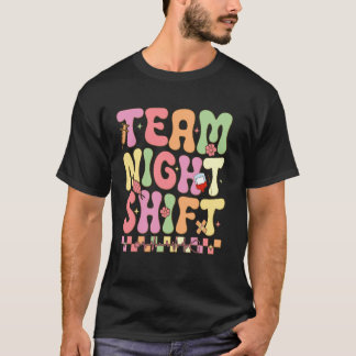 Camiseta Equipe do Turno Noturno Enfermeira Vida Saúde Apli