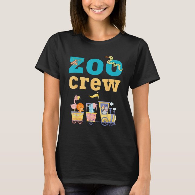Camiseta Equipe do Zoológico Guarda do Zoológico Família Vi (Frente)