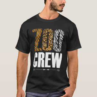Camiseta Equipe do Zoológico Zoólogo Safari Animais