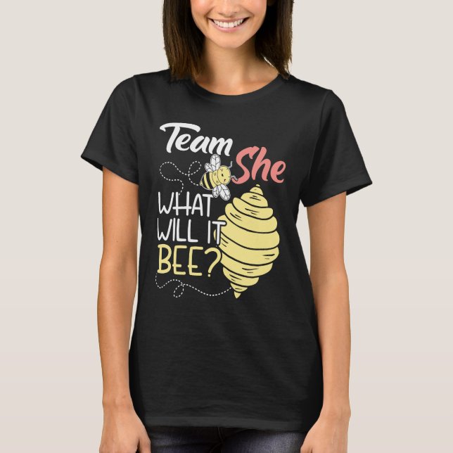 Camiseta Equipe Ela O Que Será O Sexo De Anúncio Do Bebê (Frente)