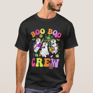 Camiseta Equipe Enfermeira Boo-Boo Fantasma Halloween Roupa