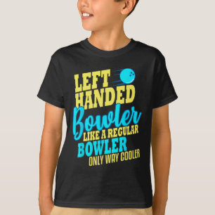 Camiseta Equipe Engraçada de Bowler à Esquerda