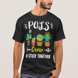 Camiseta Equipe Engraçada De Cactus Escolar PALS Professora