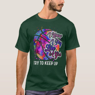 Camiseta Equipe Engraçada De Mulheres De Basquete Joga Como