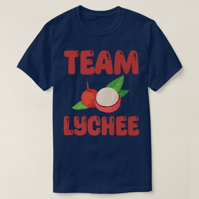 Camiseta Equipe Engraçada Lychee Outfit Fruta Tropical Love (Frente do Design)