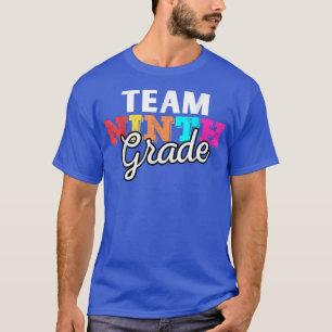 Camiseta Equipe Engraçada Nona Volta à Escola 1rua Dia de S