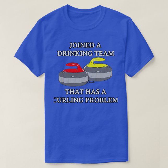Camiseta EQUIPE Engraçado de BEBENDO que tem um PRO (Frente do Design)