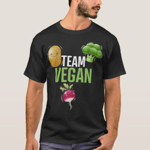 Camiseta Equipe Engraçado Vegan Vegan Vegetarian Broccoli