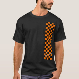 Camiseta Equipe Esporesista Black Orange Checkerboard Go Te