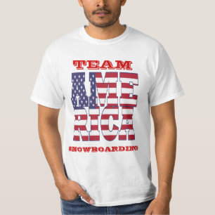 Camiseta Equipe esportiva americana de inverno