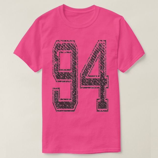 Camiseta Equipe EsportivaNúmero 94Ano 1994Preto-Meia-Noite (Frente do Design)