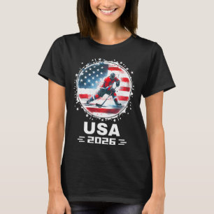 Camiseta Equipe EUA 2026 Bandeira Americana dos Estados Uni