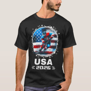 Camiseta Equipe EUA 2026 Estados Unidos Bandeira Americana