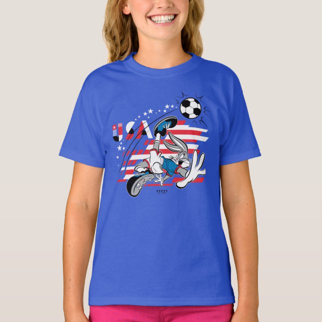 Camiseta Equipe EUA de Futebol Gráfico do BUGS BUNNY™ (Frente)