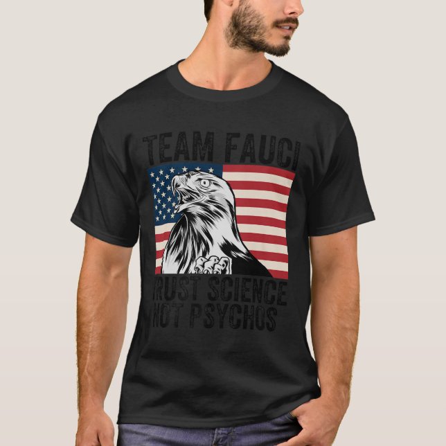 Camiseta Equipe Fauci Anti Trump Dr. Anthony Fauci 2028 Pre (Frente)