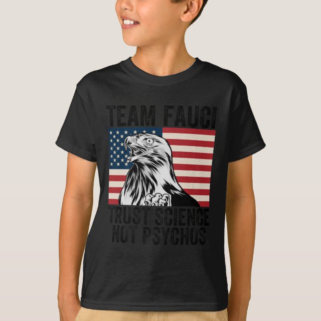 Camiseta Equipe Fauci Anti Trump Dr. Anthony Fauci 2028 Pre (Frente)