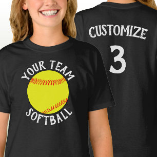Camiseta Equipe feita sob encomenda do softball das