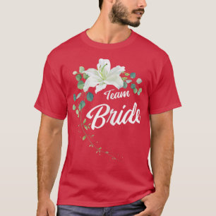 Camiseta Equipe feminina da noiva JGA noiva casamento despe