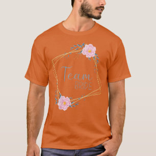 Camiseta Equipe Feminina Noiva Festa de Despedida Rosa Azul