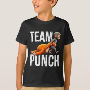 Camiseta Equipe feminina soca macaco bebê fofo