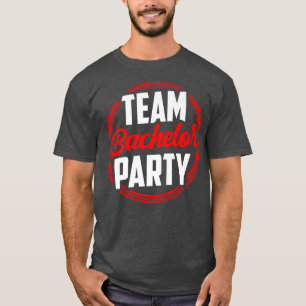 Camiseta Equipe Festa de Solteiro Noiva Noivo