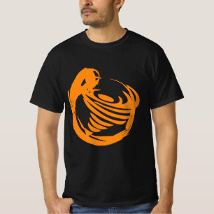 Camiseta Equipe Firestorm Logotipo Básico Laranja Tee