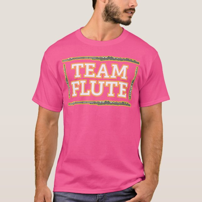 Camiseta Equipe Flute Uma Piada De Fluto Engraçada Para Fla (Frente)