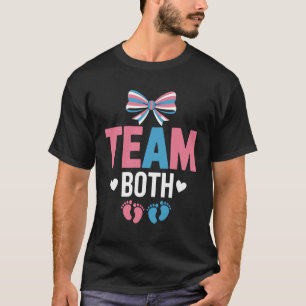 Camiseta Equipe Fofa Ambos os Pés de Bebê Tema Rosa e Azul