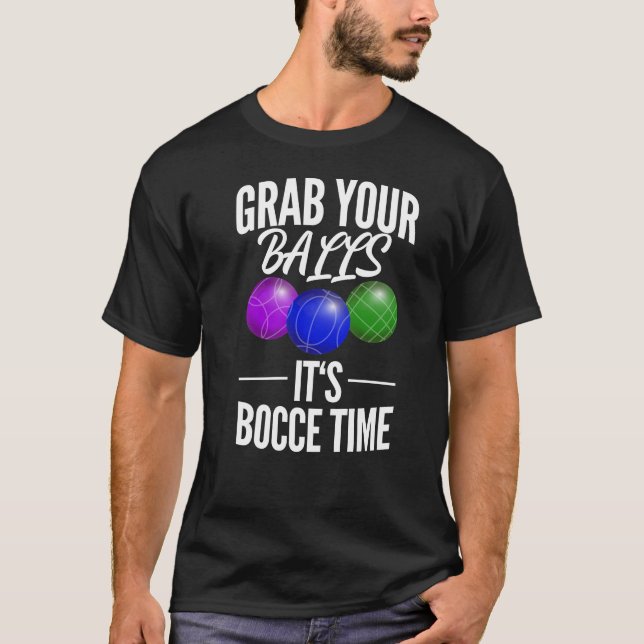 Camiseta Equipe Funny Bocce Balls (Frente)