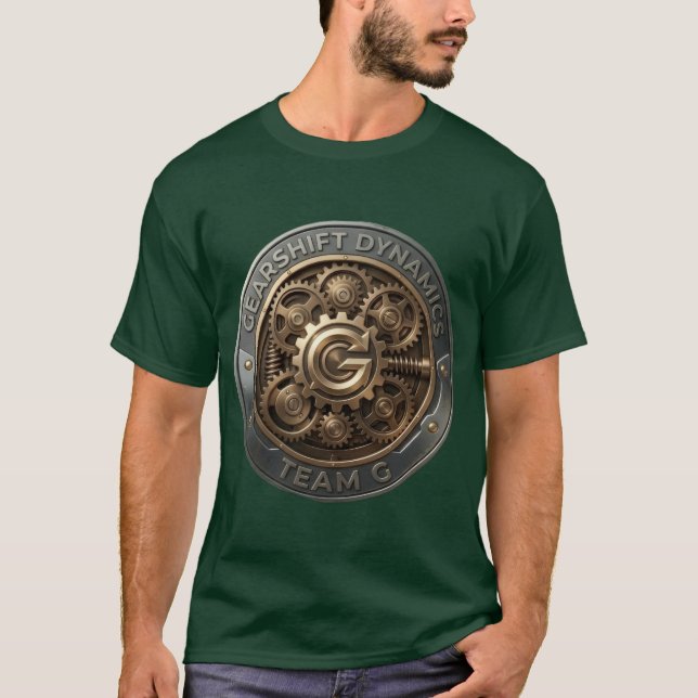Camiseta Equipe G – Emblema Gearshift Dynamics | Alto Desem (Frente)