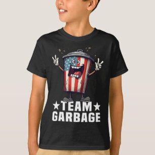 Camiseta Equipe Garbyge Faça o Lixo Americano Grande Novame