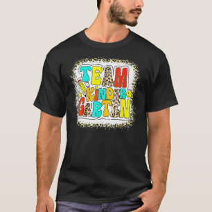Camiseta Equipe Groovy Jardim de Infância Leopardo De Volta