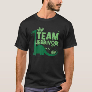 Camiseta Equipe Herbivore Dinosaur Vegan Puns Sayings Plant