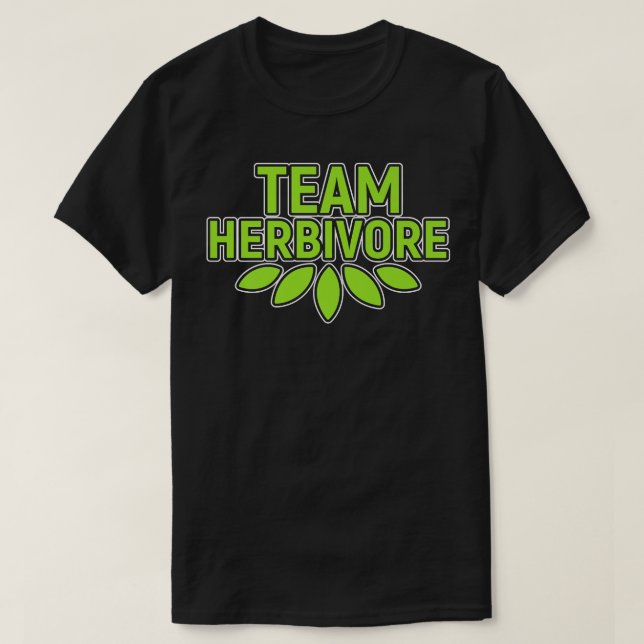 Camiseta Equipe Herbivore Proteína Vegetariana Ativismo Veg (Frente do Design)