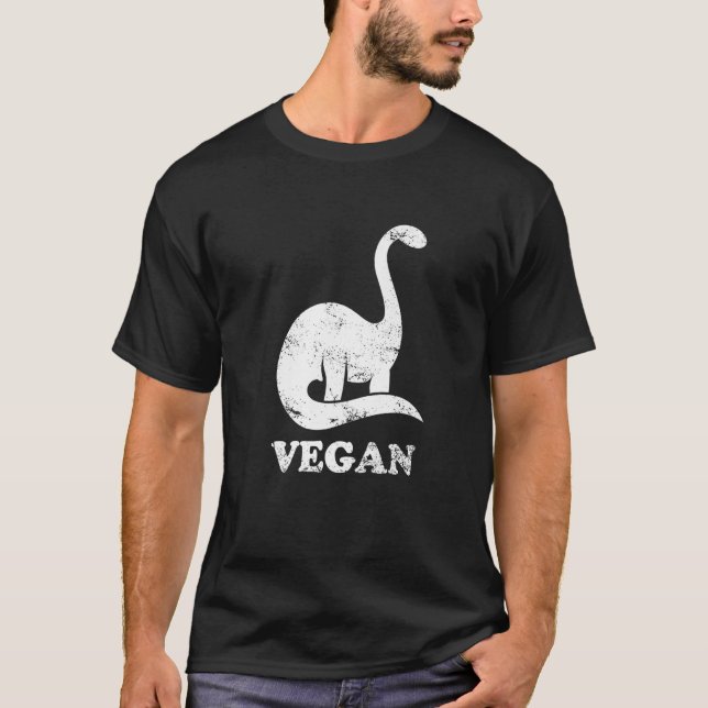 Camiseta Equipe Herbívoro Brachiosaurus Vegano Dinosaur Pla (Frente)