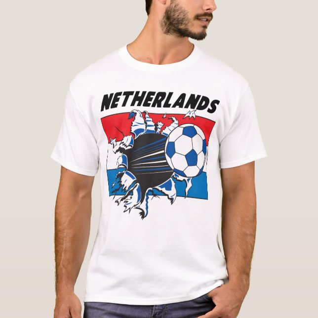 Camiseta Equipe Holandesa de Futebol Futebol (Frente)