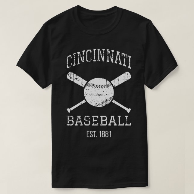 Camiseta Equipe I de beisebol Cincinnati (Frente do Design)