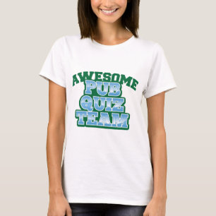 Camiseta EQUIPE impressionante do questionário do bar!