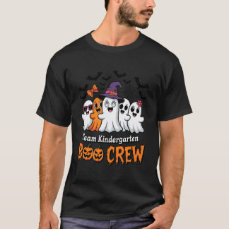 Camiseta Equipe Infantil Boo Crew Halloween Professor Estud