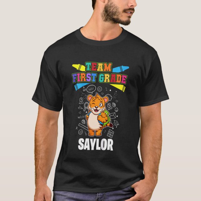 Camiseta Equipe Infantil do 1º Grau Saylor Personalizada (Frente)