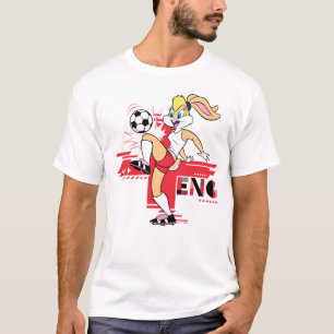 Camiseta Equipe Inglaterra Futebol Gráfico da Lola Bunny